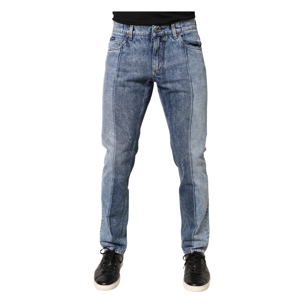 Dolce & Gabbana Men's Blue Straight Denim Jeans
