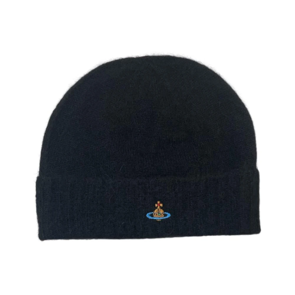 Vivienne Westwood Unisex Black Fluffy Beanie
