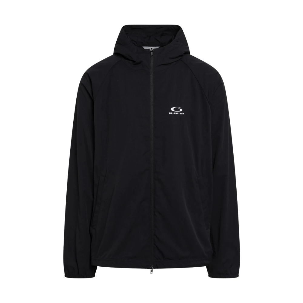 Balenciaga Men's Black Light Jackets, S, Technical Tracksuit Jacket