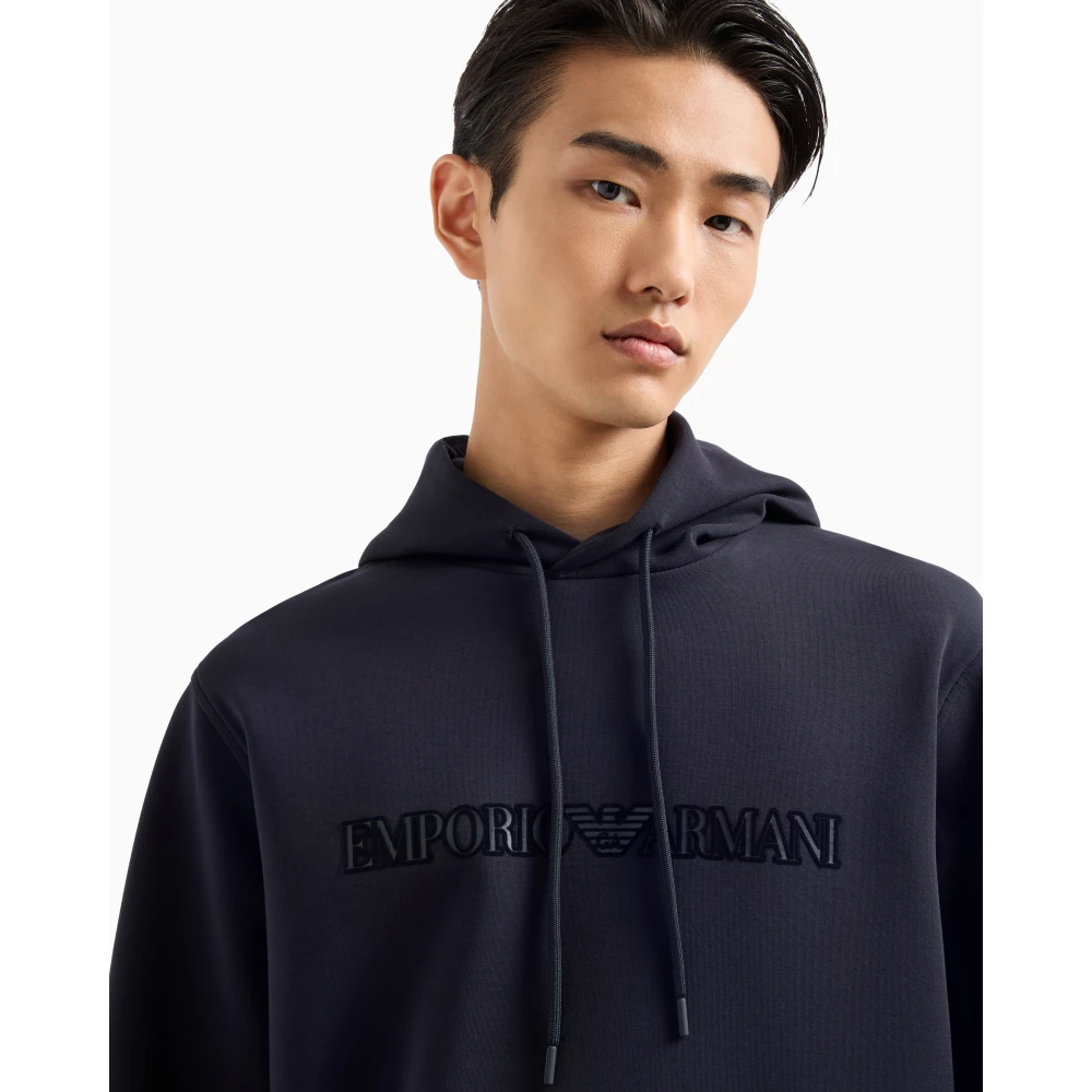 Emporio Armani Blauwe Sweater Collectie Blue Heren