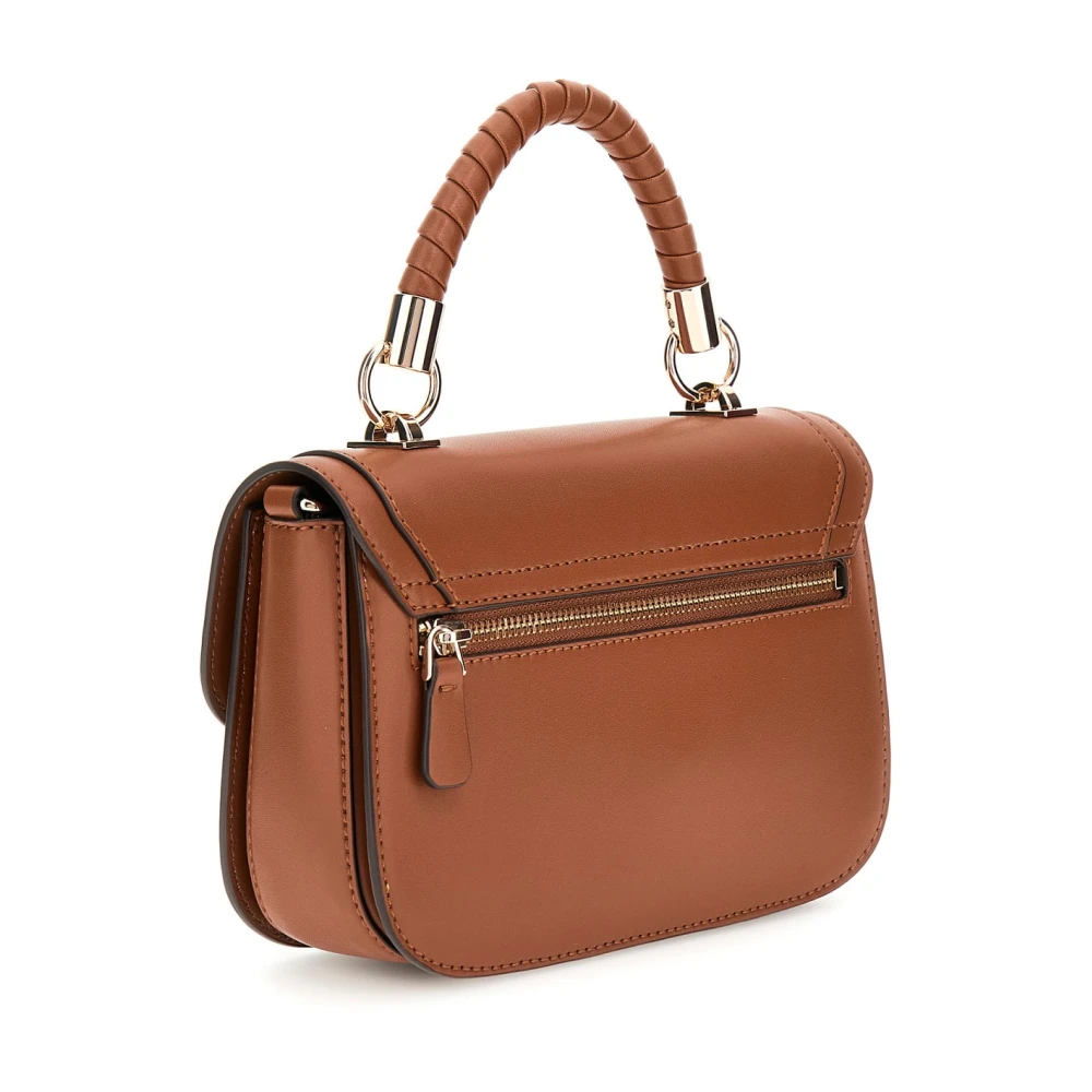 Guess Orlina Society Satch Tas Zwart Brown Dames