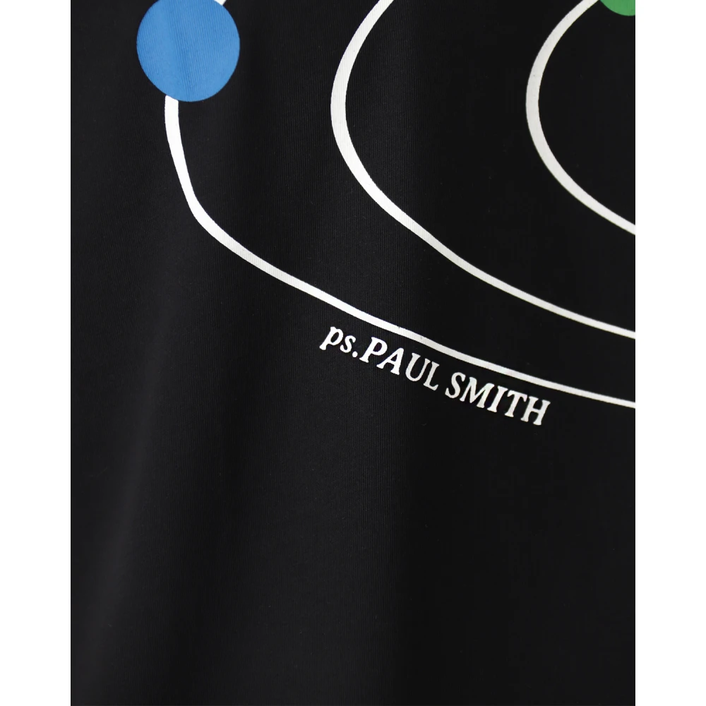 PS By Paul Smith Zonnestelsel T-shirt Zwart Black Heren