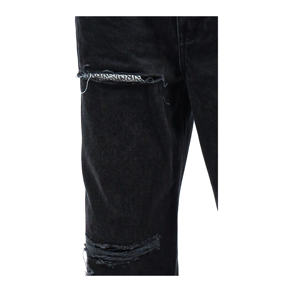 Represent Zwarte R3D Destroyer Baggy Ripped Jeans Black Heren