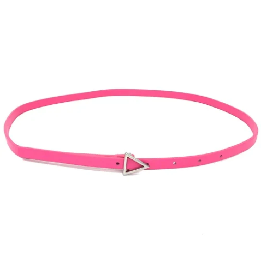 Bottega Veneta Vintage Pre-owned Leather belts Pink Dames