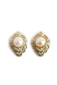 Pearl og Crystal øreringe