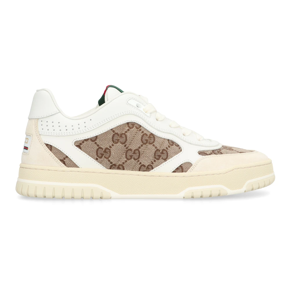 Gucci Women's White Sneakers, 8 Uk, Re-Web Low-Top Trainers
