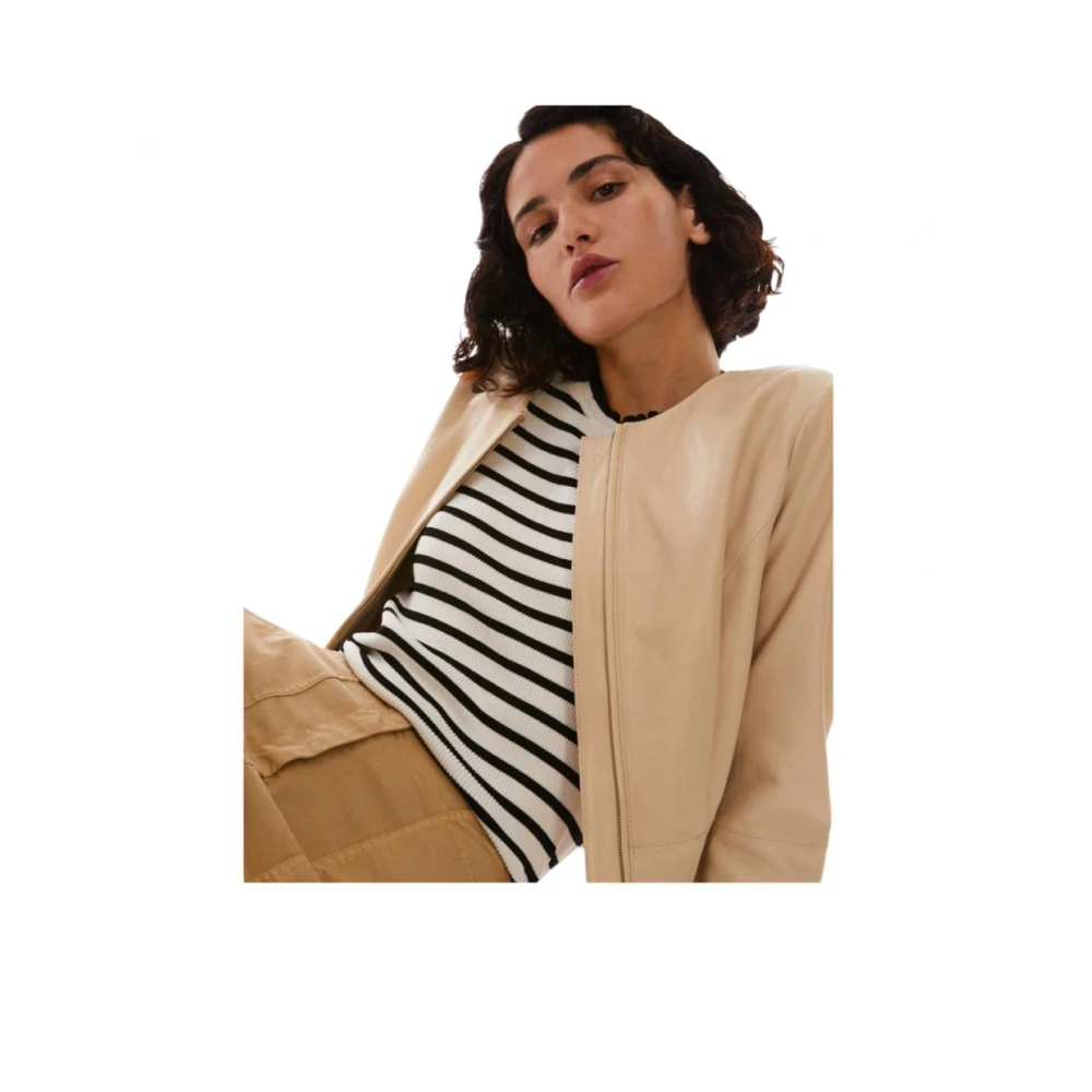 Pennyblack Leren jassen en Blazers Beige Dames