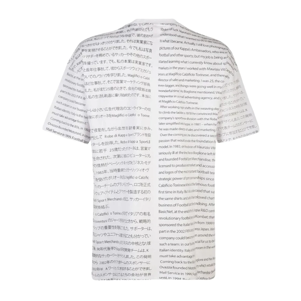 Kappa Korte Mouw T-shirt White Heren