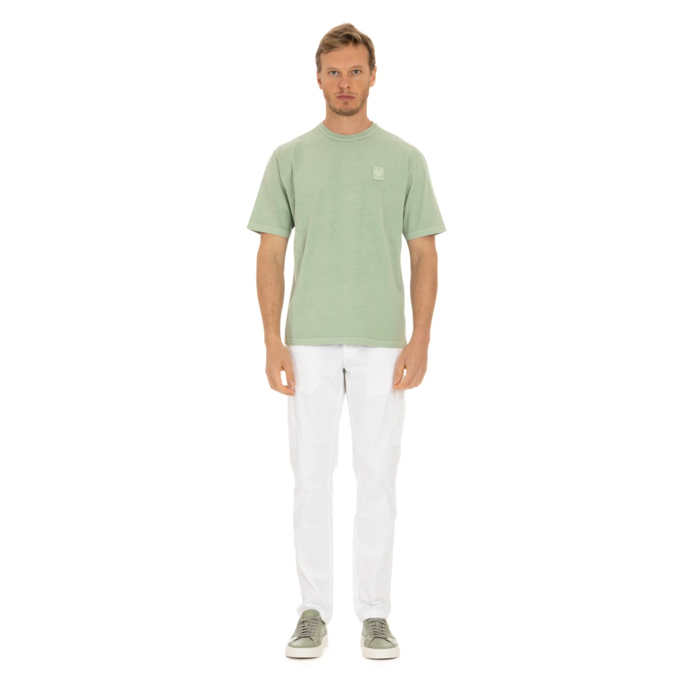 Belstaff Mineral Outliner T-Shirt Green Heren