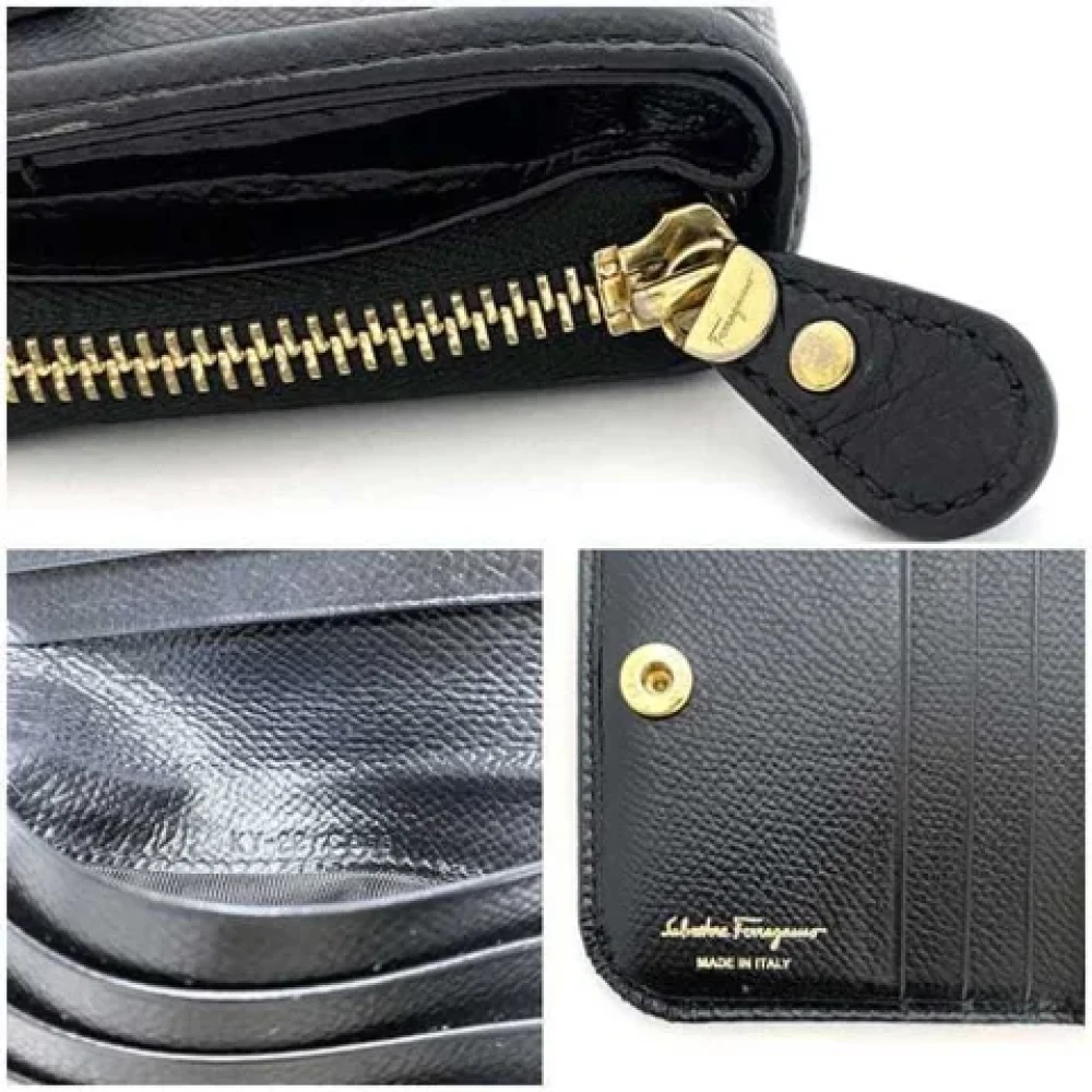 Salvatore Ferragamo Pre-owned Leather wallets Black Dames