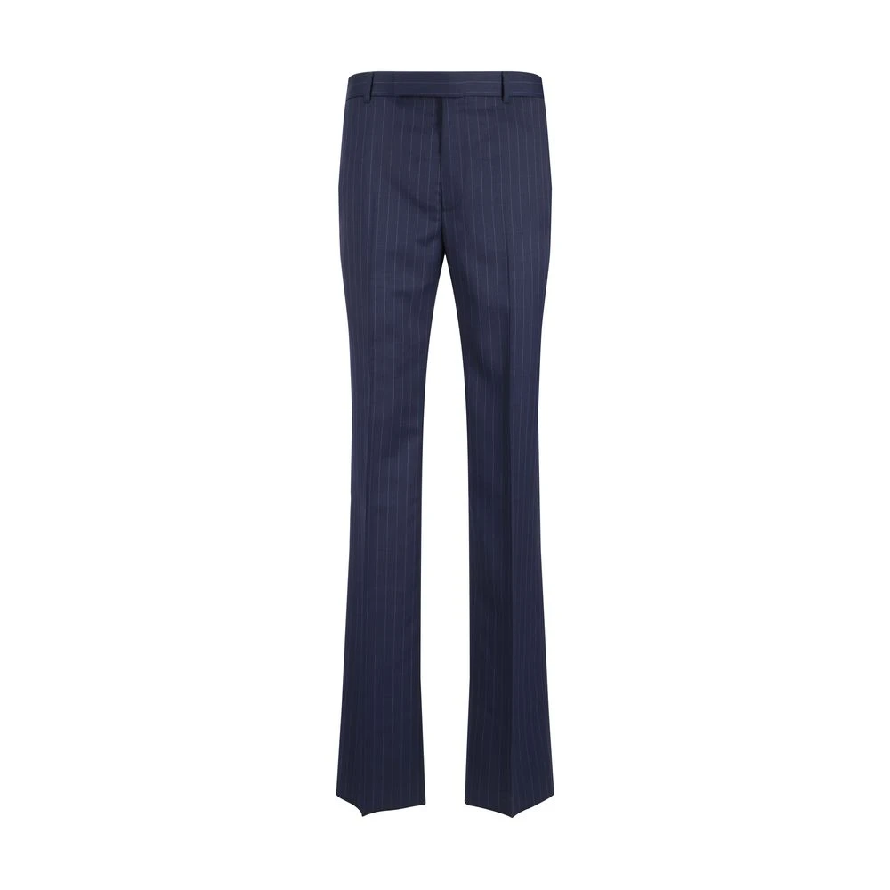 Givenchy Gestreepte wollen broek Blue Heren