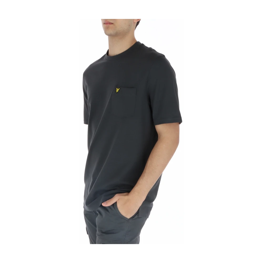 Lyle & Scott Klassieke Crew Neck T-shirt voor Mannen Black Heren