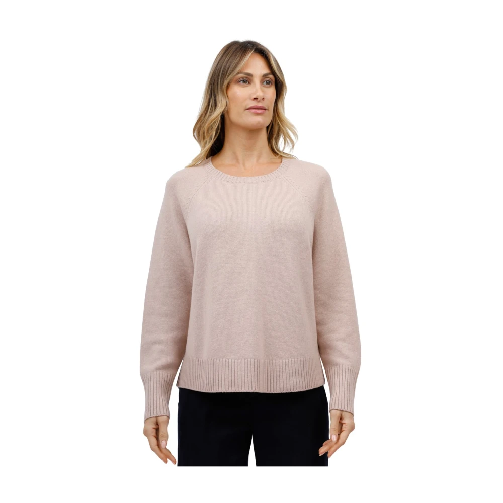 Gran Sasso Ronde hals trui Pink Dames