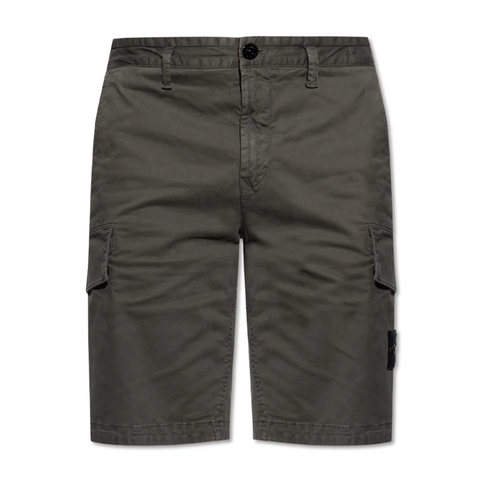 Stone Island Shorts met logo Green Heren
