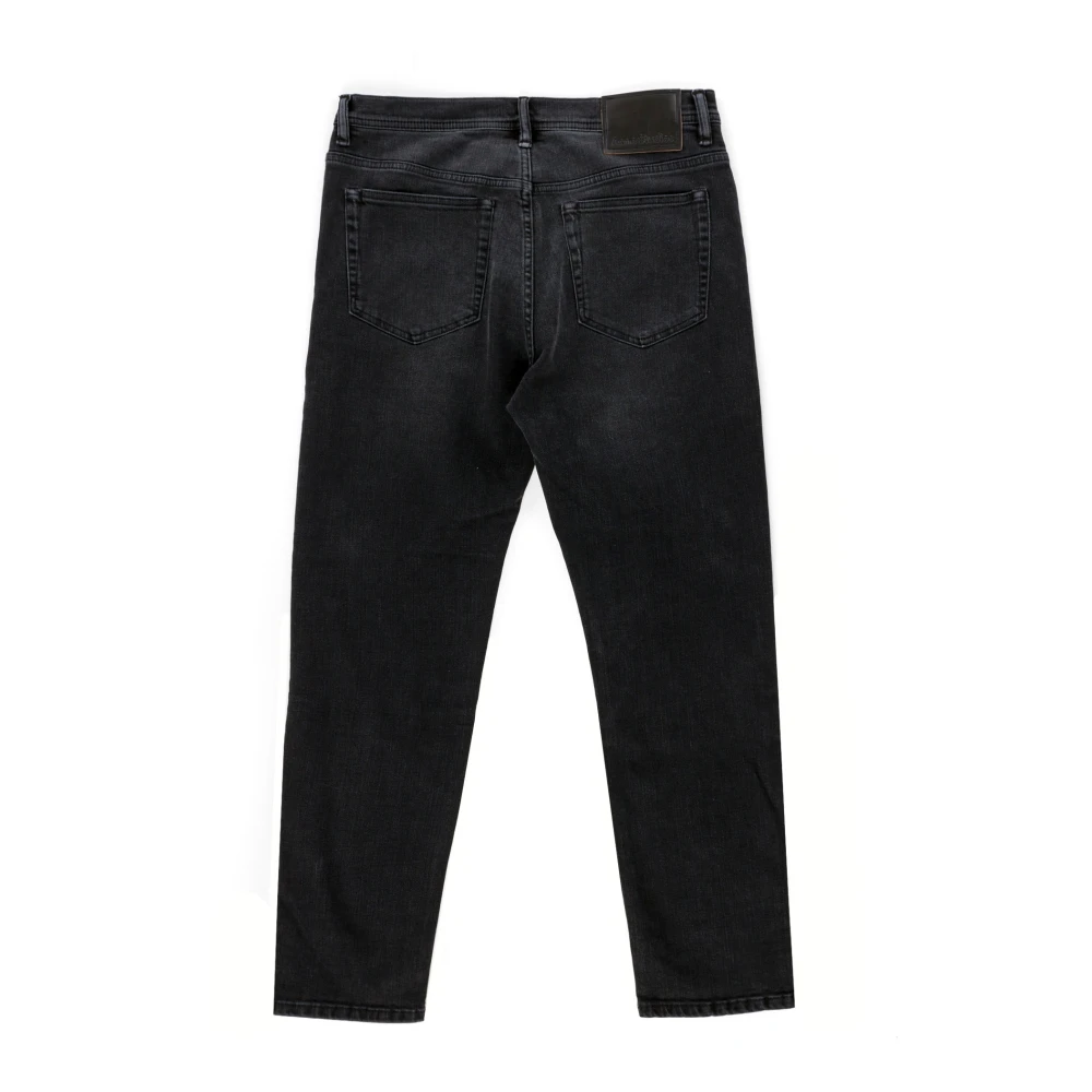 Acne Studios Stonewashed Tapered-Fit Jeans Gray Heren