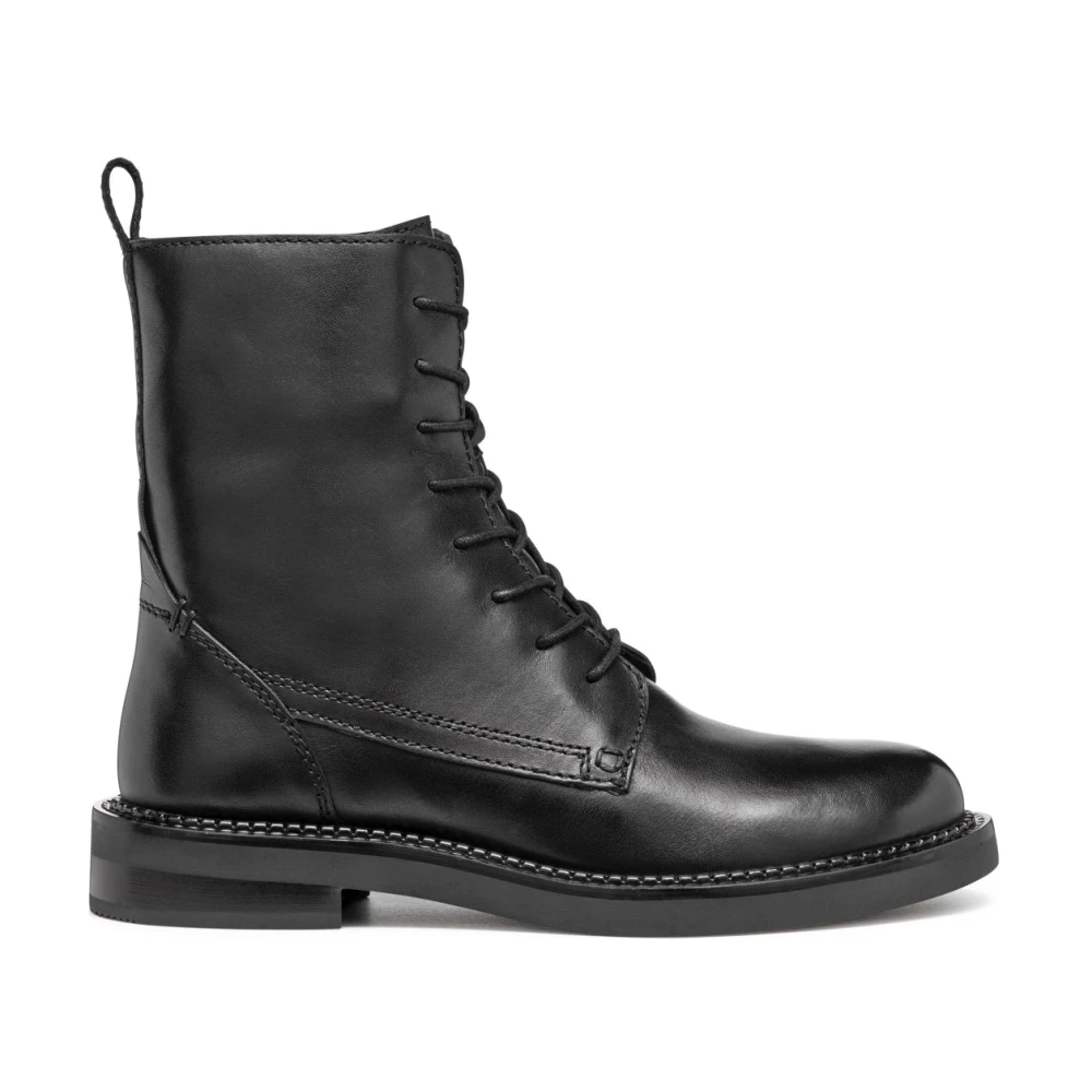 Geox Serilda Lace-Up Leather Ankle Boots Women's Black Size 36 (3.5) - La Redoute - Image 4