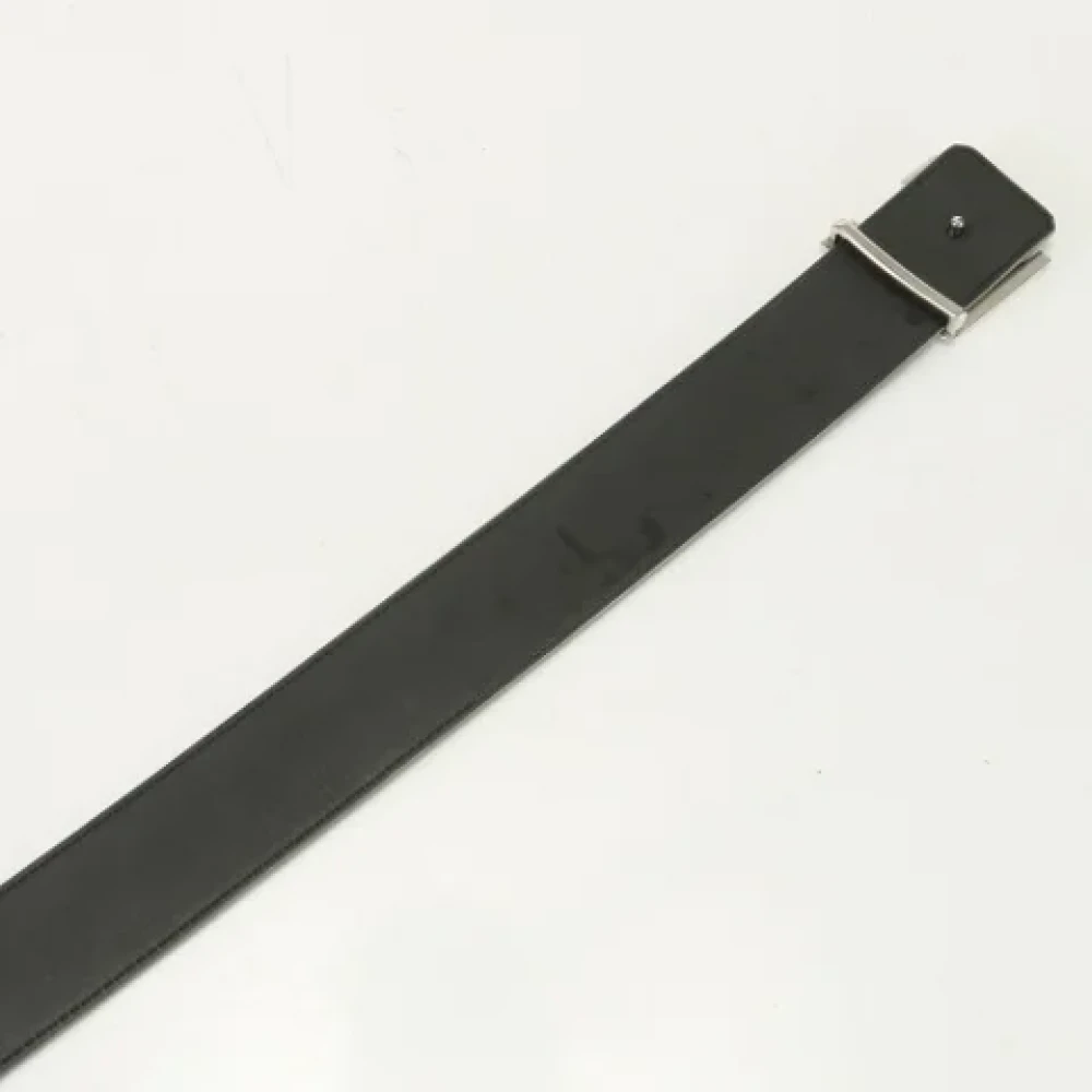 Louis Vuitton Vintage Pre-owned Leather belts Gray Heren