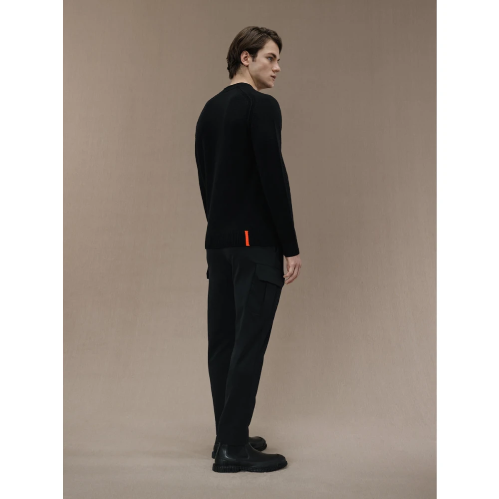 RRD Wollen Ronde Gebreide Trui Black Heren