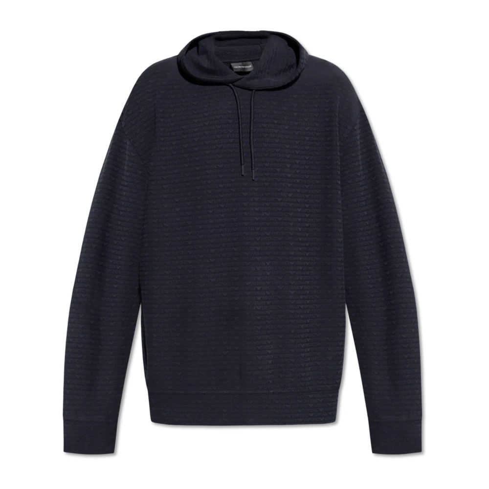 Emporio Armani Sweatshirt met logo Blue Heren