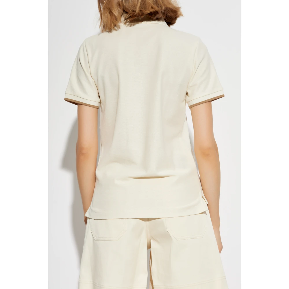 Moncler Polo met kraag Beige Dames
