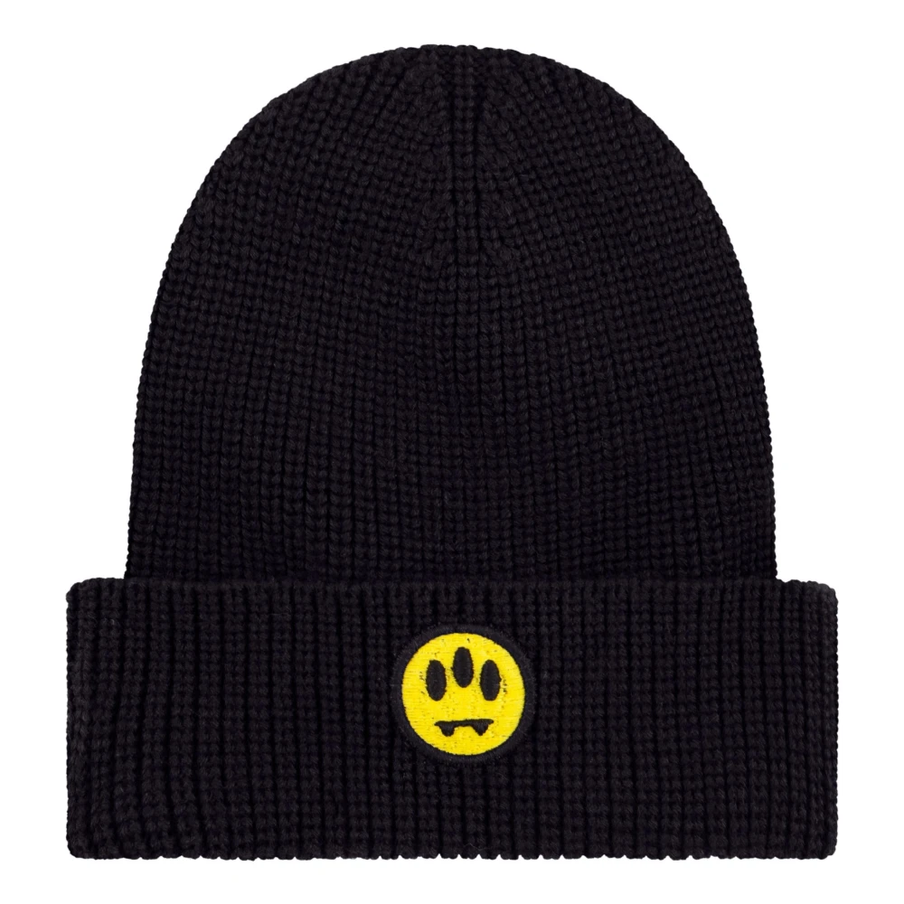 Barrow Geribbelde Gebreide Beanie Black Unisex