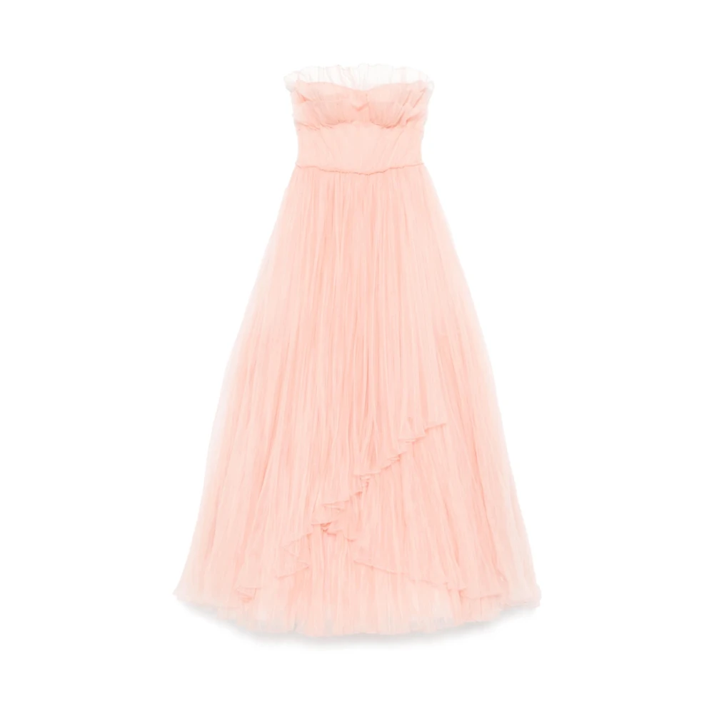 Costarellos Roze Mesh Panel Jurk Pink Dames
