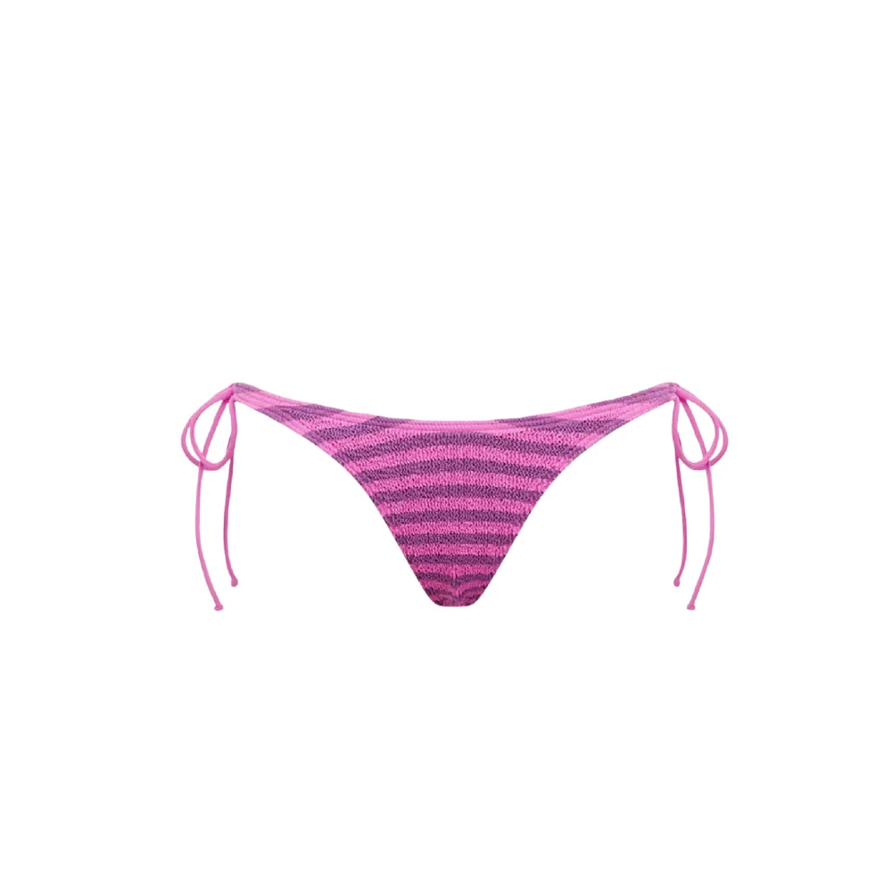 Bond-Eye Gestreepte Bikini Onderkant Serenity Stijl Pink Dames