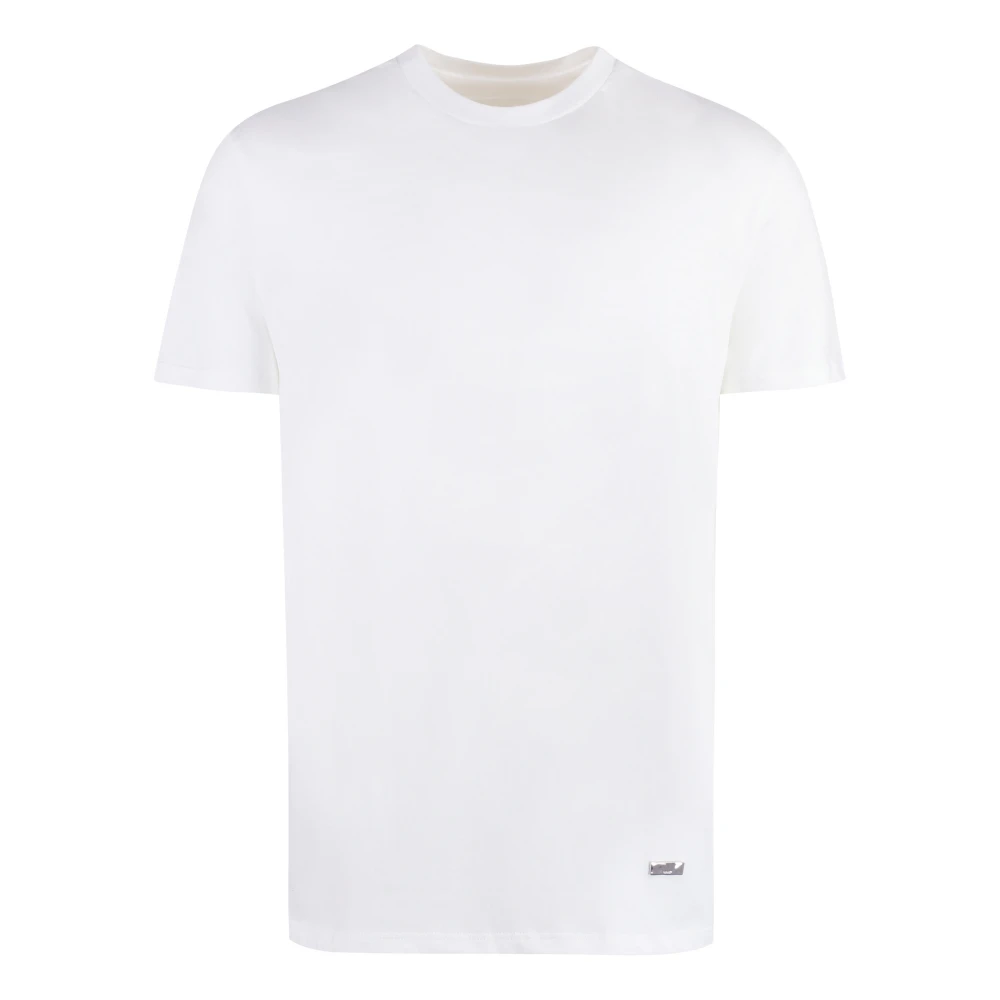 Jil Sander Ribbed Cotton T-Shirt - Male - T-Shirts - White - S - Tops