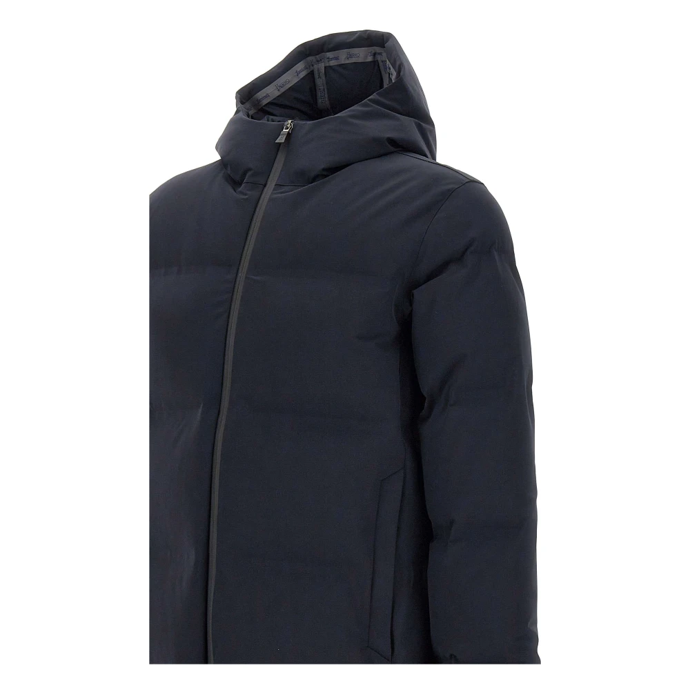Herno Heren Zwarte Parka Jas Black Heren