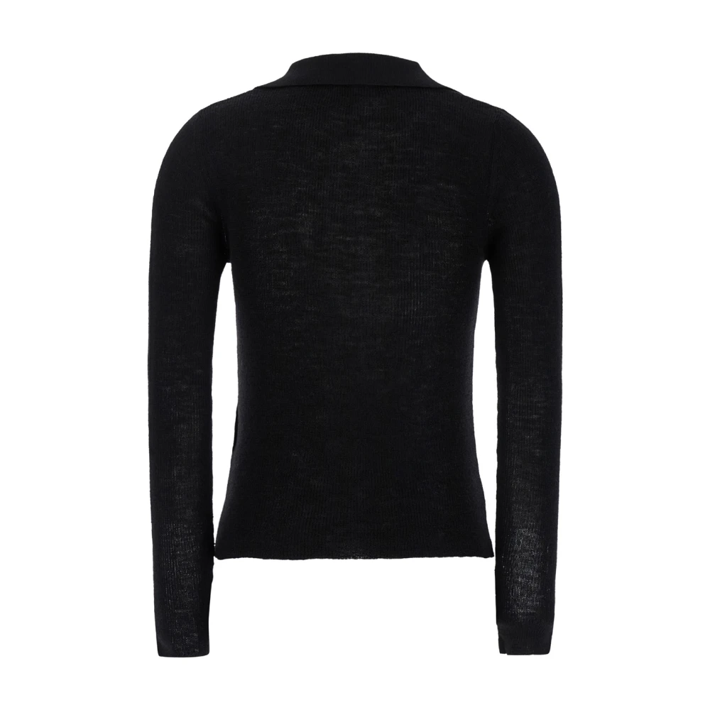 Mauro Grifoni Zwart Knit Polo T-shirts en Polos Black Dames