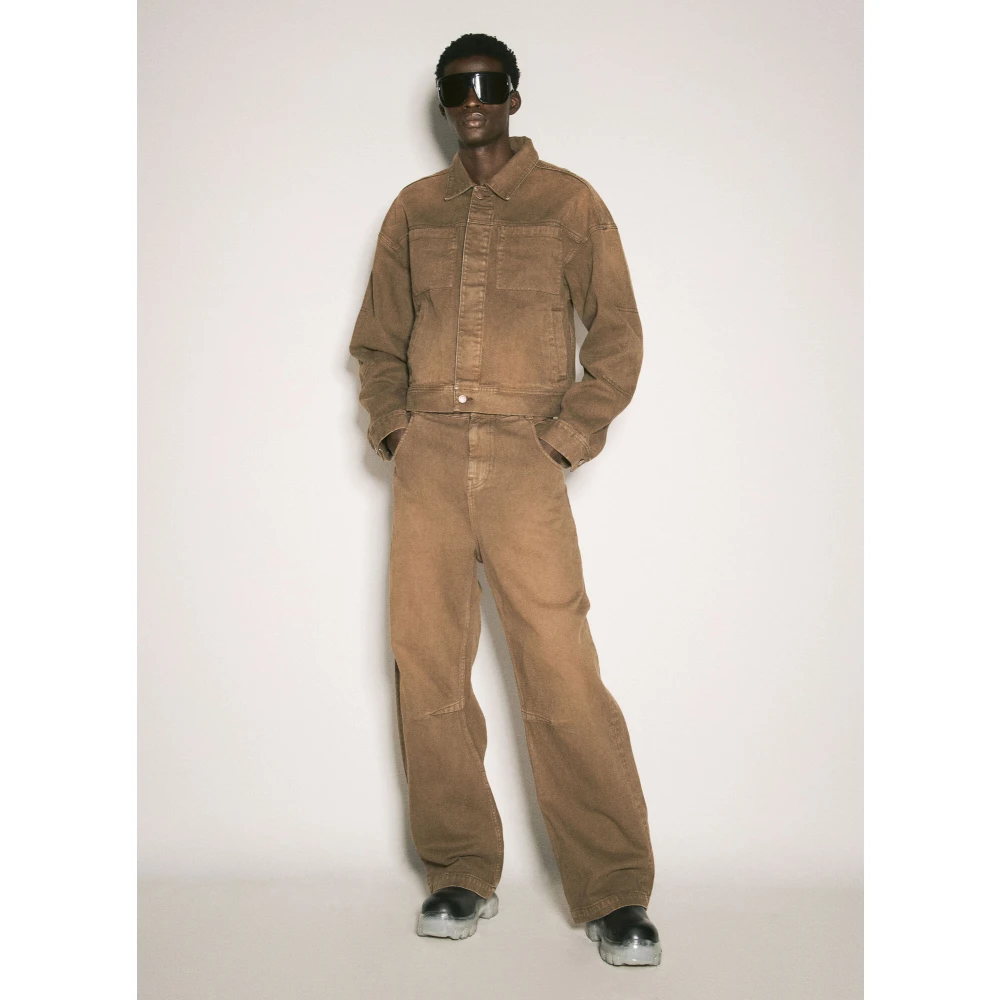 Entire Studios Klassieke Denim Jack Brown Heren