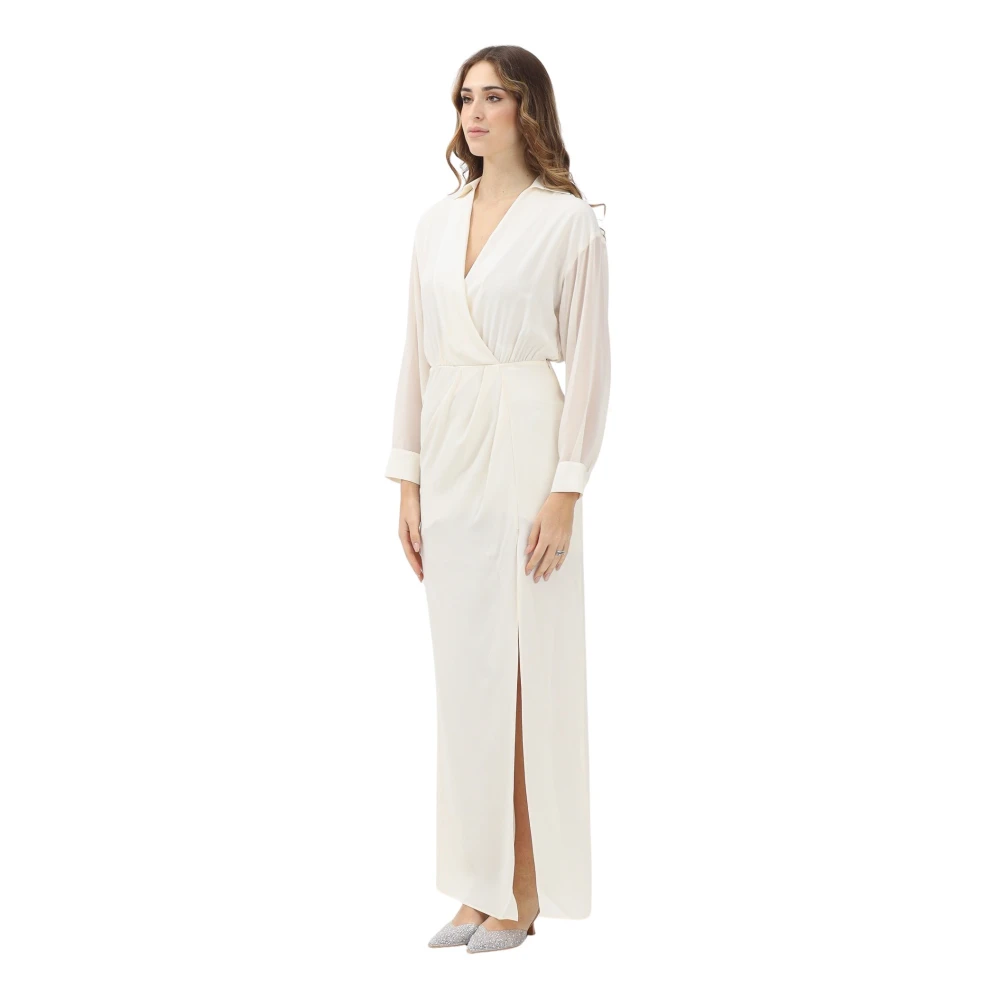 Simona Corsellini Women's White Long Elegant Dress For - Party Dresses - Xs - Dresses