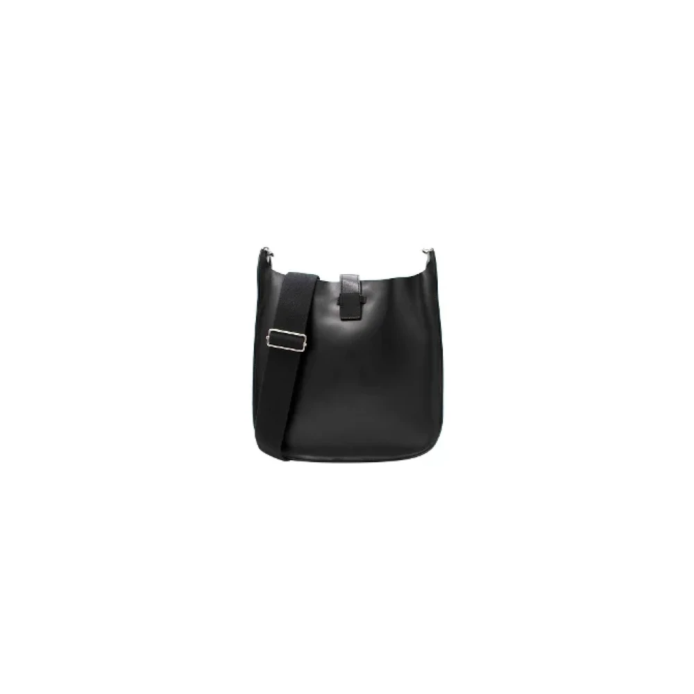 Hermès Vintage Pre-owned Leather shoulder-bags Black Dames