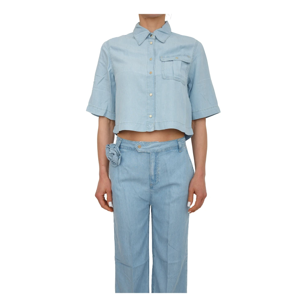 Blugirl Damen Blau Blusen & Hemden, Mgröße:
