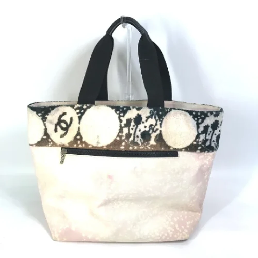 Chanel Vintage Pre-owned Cotton chanel-bags Pink Dames
