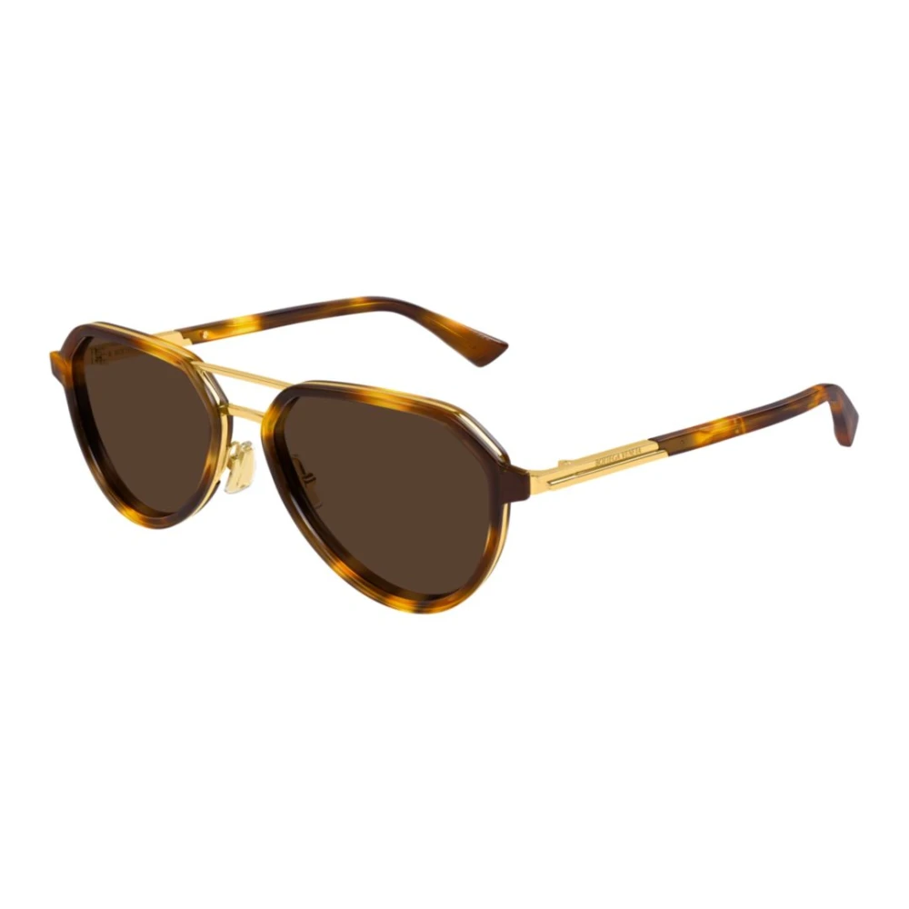 Bottega Veneta Unisex Brown Sunglasses, 55 Mm, Aviator Sunglasses