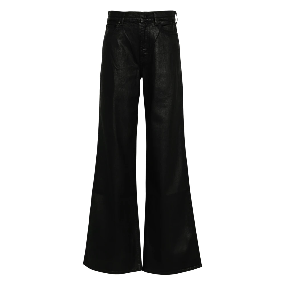 7 For All Mankind Premium Denim Jeans met Elegante Details Black Dames