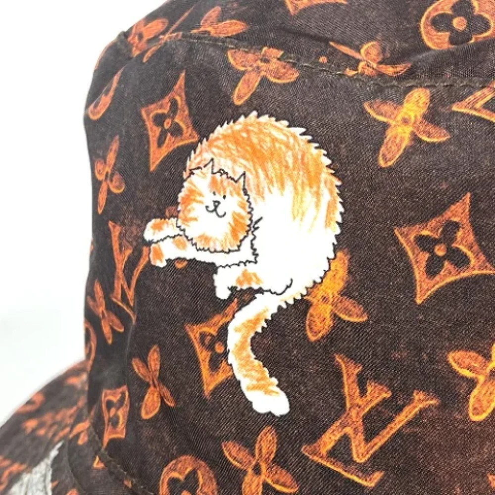 Louis Vuitton Vintage Pre-owned Fabric hats Brown Dames