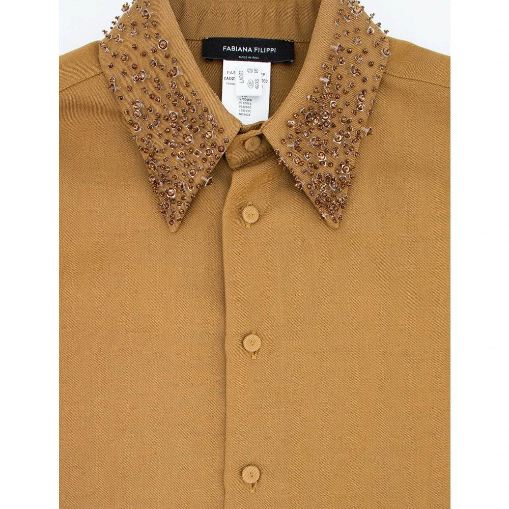 Fabiana Filippi Sleeveless Tops Brown Dames