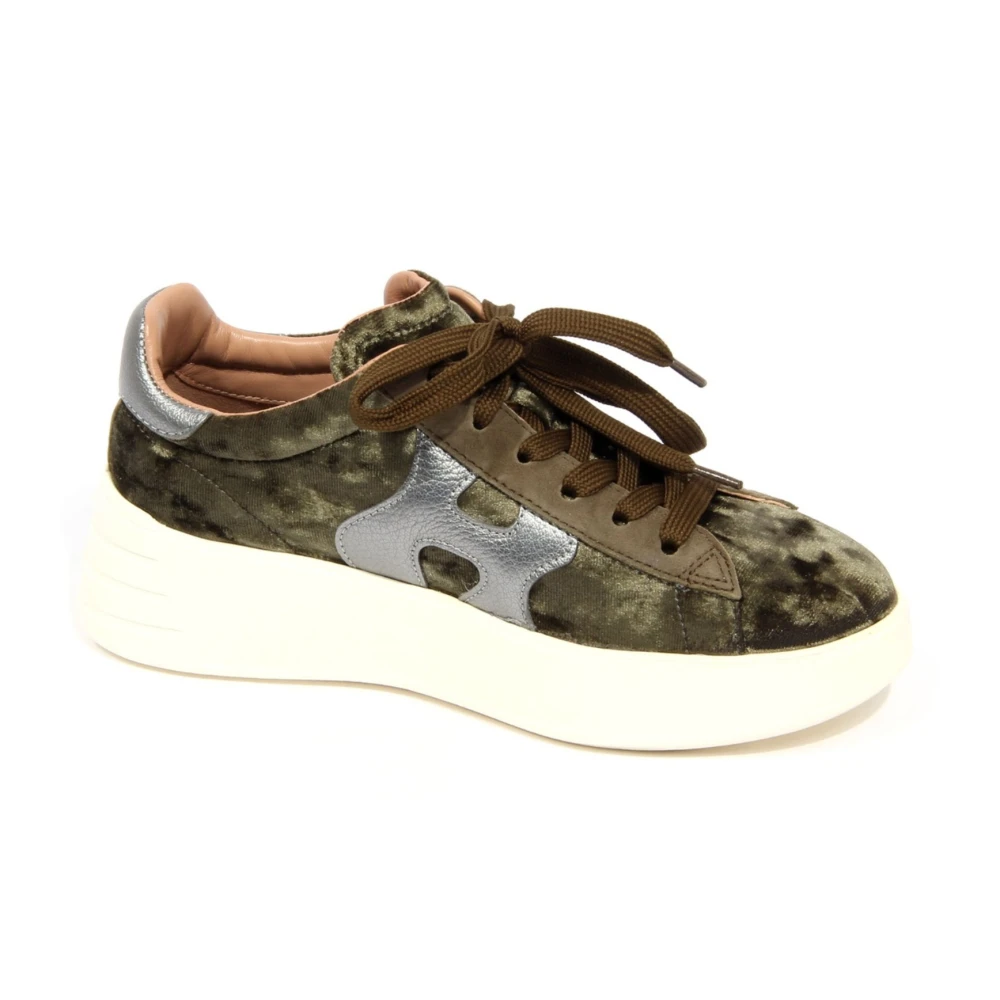 Hogan Groene fluwelen schoenen met geheugenschuim Dames Schoenen Veelkleurig Multicolor