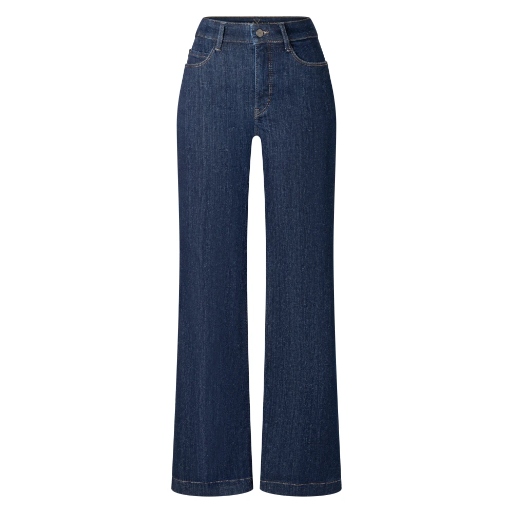 Mac Women's Blue Wide Jeans, 3XL, Dream Wide Authentic