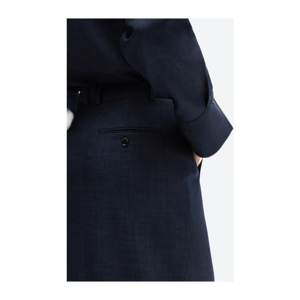 Hugo Boss Denim effect lange rok slim fit Blue Dames
