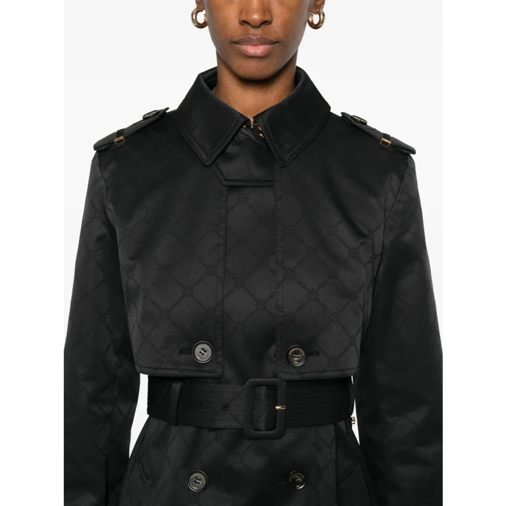 Elisabetta Franchi Stijlvolle Winterjas voor Vrouwen Black Dames