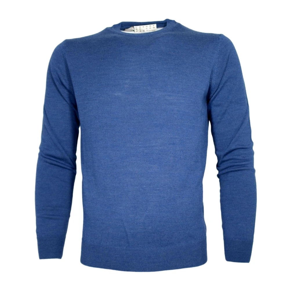 Cashmere Company Men's Blue Maglia Girocollo - Round-Neck Knitwear - 2XL - Knitwear