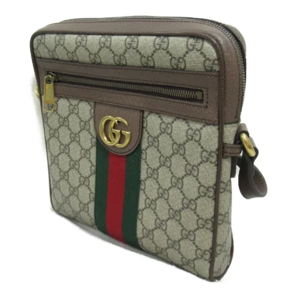 Gucci Vintage Pre-owned Canvas shoulder-bags Beige Dames