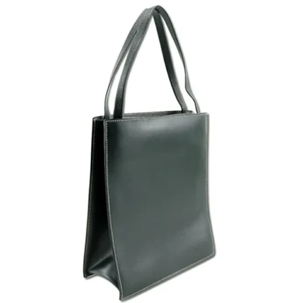 Hermès Vintage Pre-owned Leather handbags Green Dames