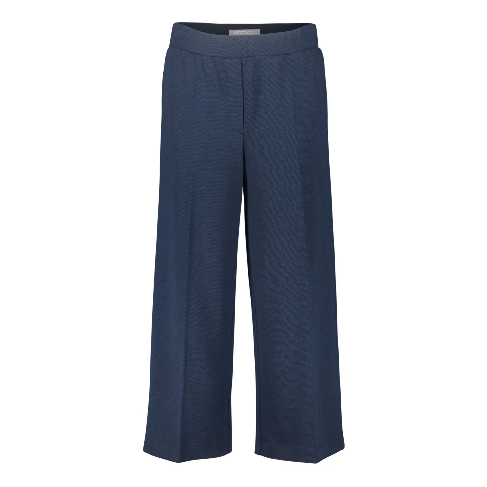 Betty & Co Elegante High-Waist Broek Blue Dames