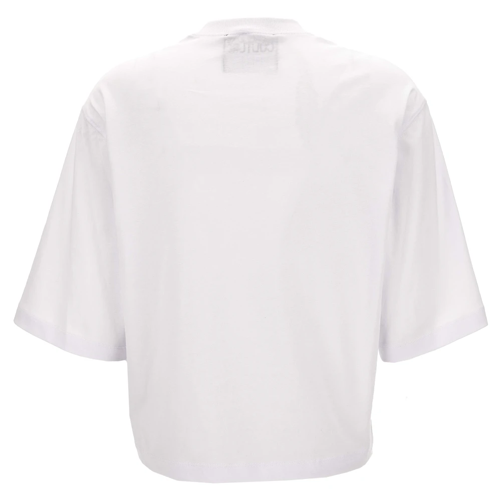 Versace Jeans Couture Stijlvolle T-shirts en Polos White Dames