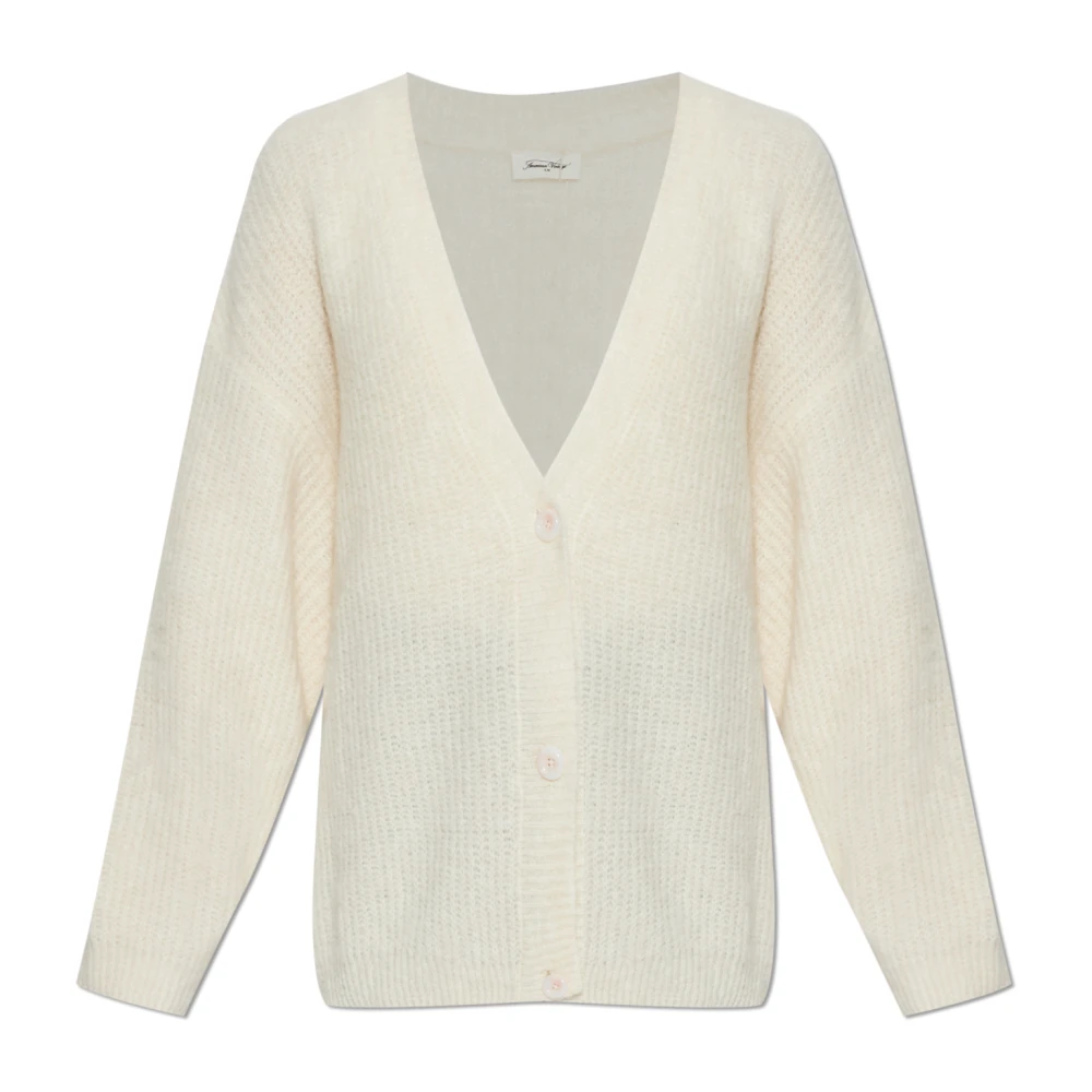 American Vintage Vrouw Beige Truien & Vesten Dames, M, Wol, East Cardigan