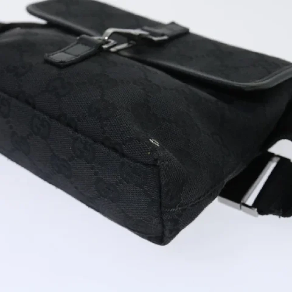 Gucci Vintage Pre-owned Canvas crossbody-bags Black Dames